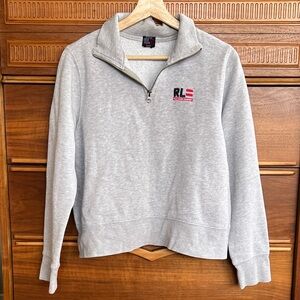 Vintage Polo Ralph Lauren Boxy Cropped Pullover Quarter Zip Sweatshirt